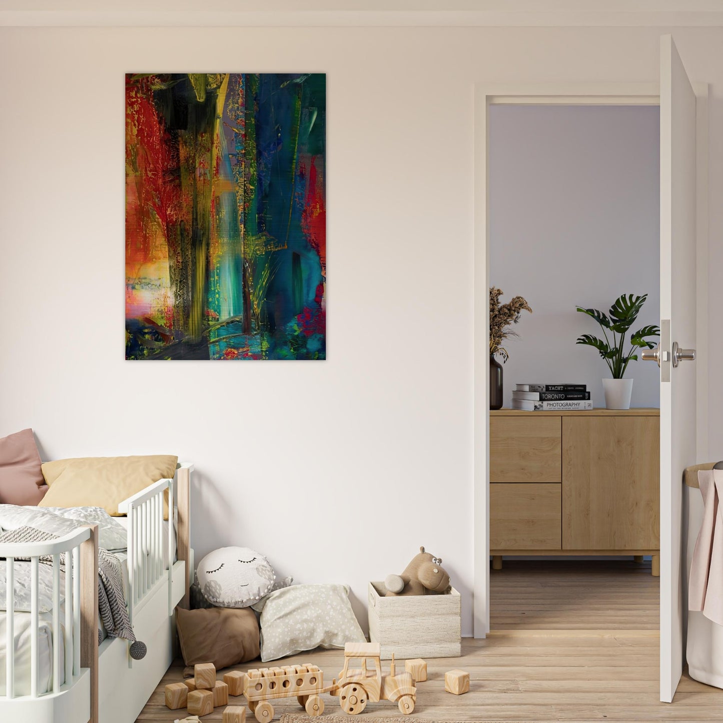ABSTRACT PAINTING 599 1986 - Gerhard Richter Brushed Aluminum Print - 70x100 cm / 28x40 inches | Gerhard Richter Aluminum Print | Gerhard Richter Prints