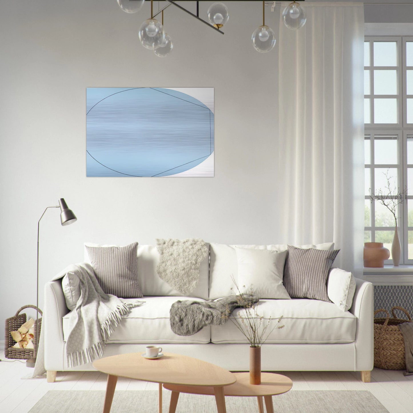 CIRCLE IN AND OUT OF A POLYGON 2 1973 - Robert Mangold Brushed Aluminum Print - 70x100 cm / 28x40 inches | Robert Mangold Aluminum Print | Robert Mangold Prints