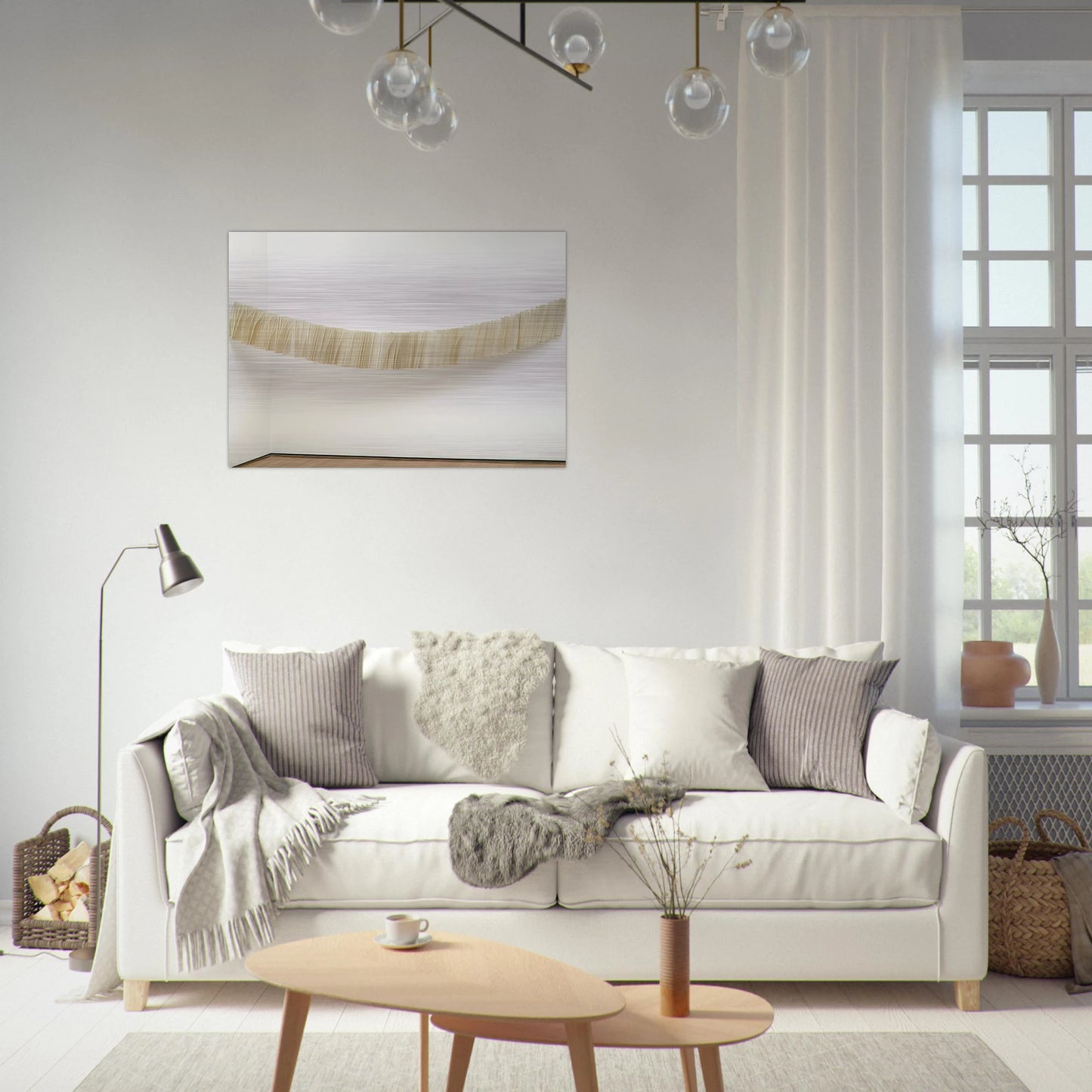 Little Train - Mira Schendel Brushed Aluminum Print - 70x100 cm / 28x40 inches | Mira Schendel Aluminum Print | Mira Schendel Prints