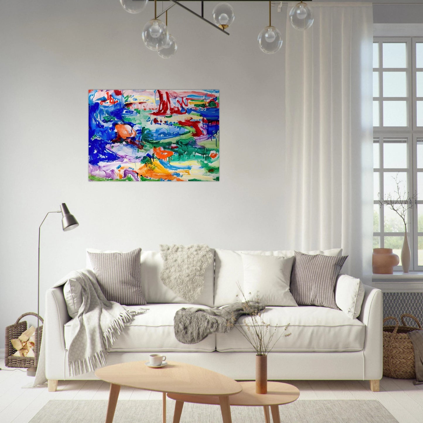 Landscape - Hans Hofmann Brushed Aluminum Print - 70x100 cm / 28x40 inches | Hans Hofmann Aluminum Print | Hans Hofmann Prints