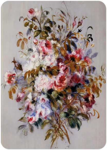 A Bouquet of Roses By Pierre-Auguste Renoir Pack of 10 Post Cards | Pierre-Auguste Renoir Post Cards | A6 (10.5 x 14.8 cm) - 4.1 x 5.8 inches