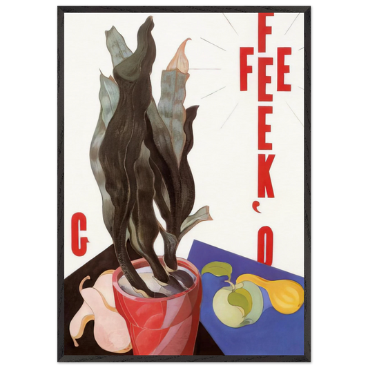 OKeefe Georgia OKeeffe - 1924 - Charles Demuth 70x100 cm / 28x40 inches Framed Art Print – Black Wooden Frame
