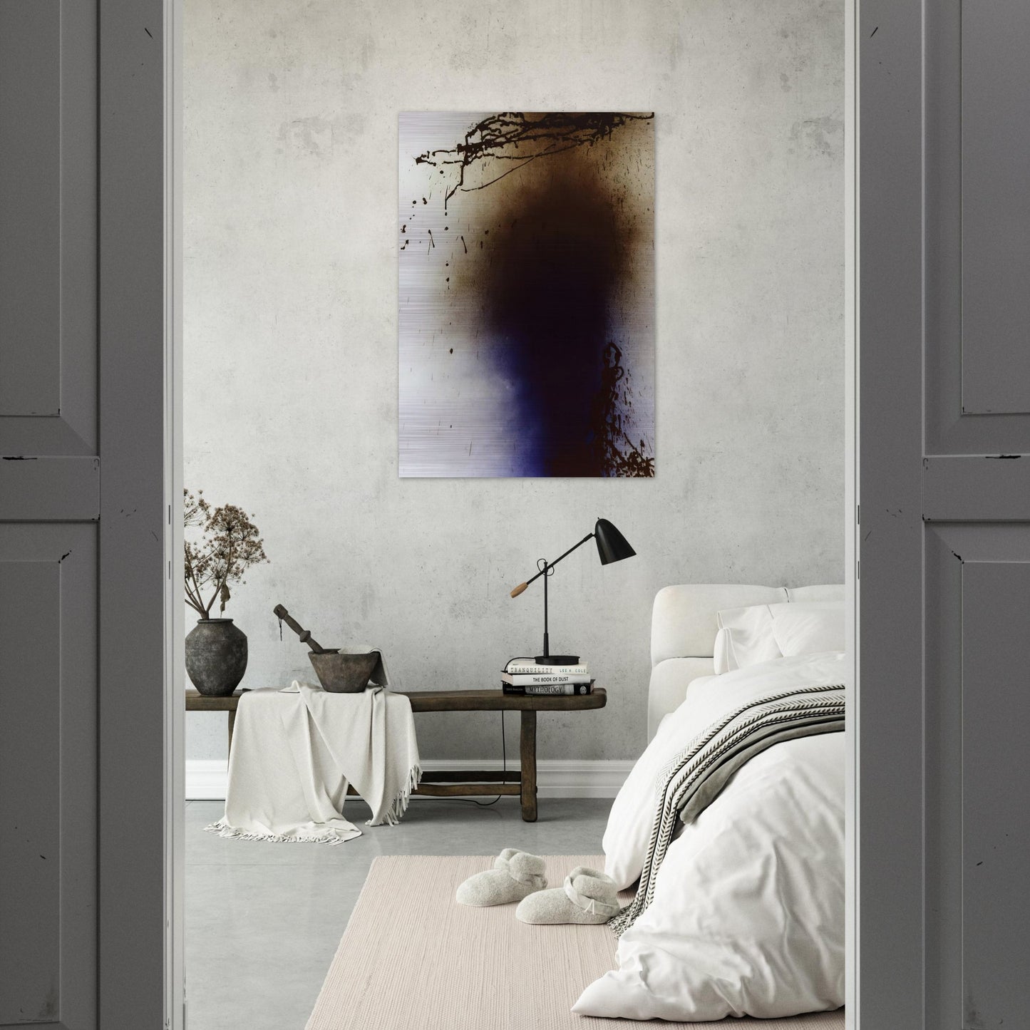 Untitled T1989-U11 - 1989 - Hans Hartung Brushed Aluminum Print - 70x100 cm / 28x40 inches | Hans Hartung Aluminum Print | Hans Hartung Prints