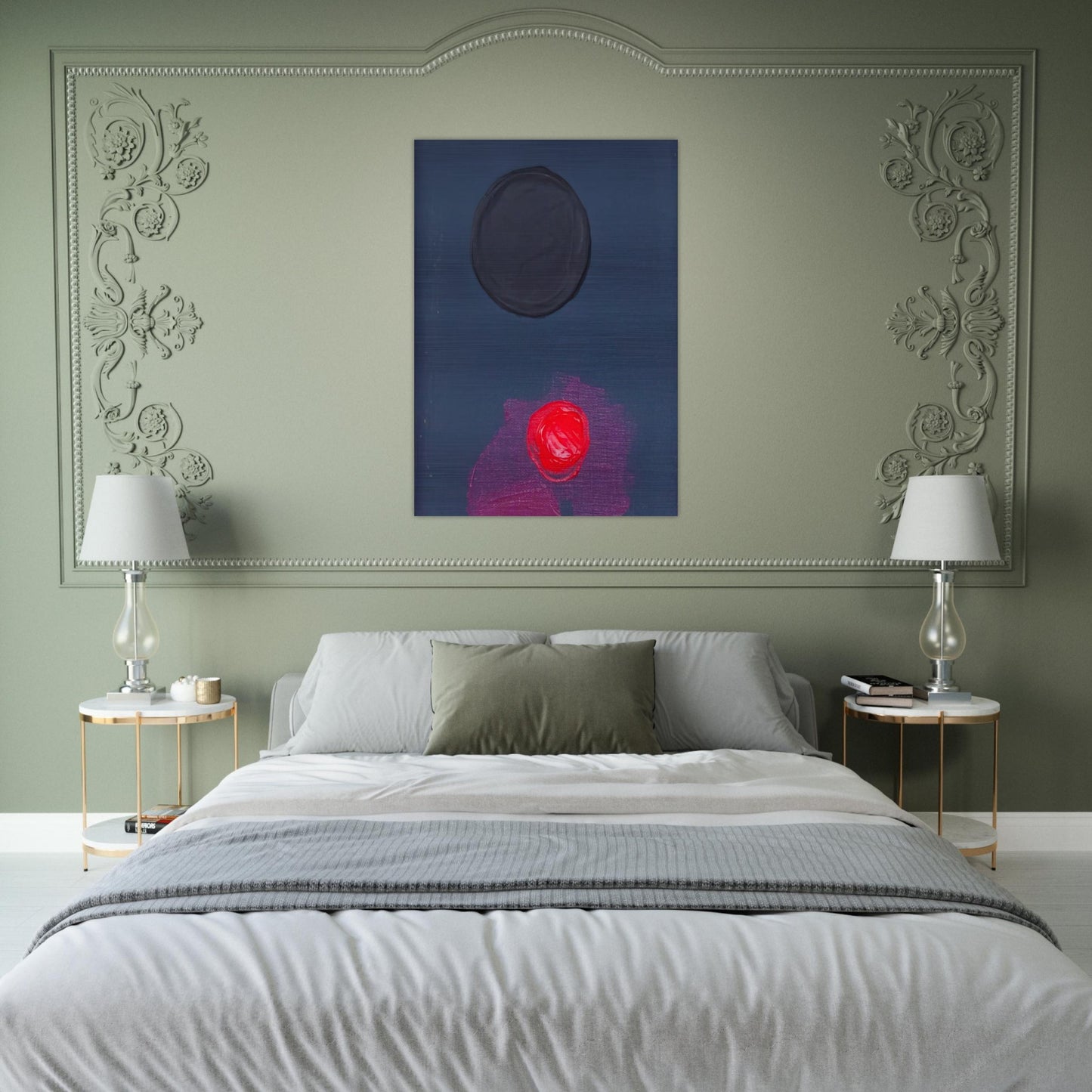 BAS 1974 - Luis Feito Brushed Aluminum Print - 70x100 cm / 28x40 inches | Luis Feito Aluminum Print | Luis Feito Prints
