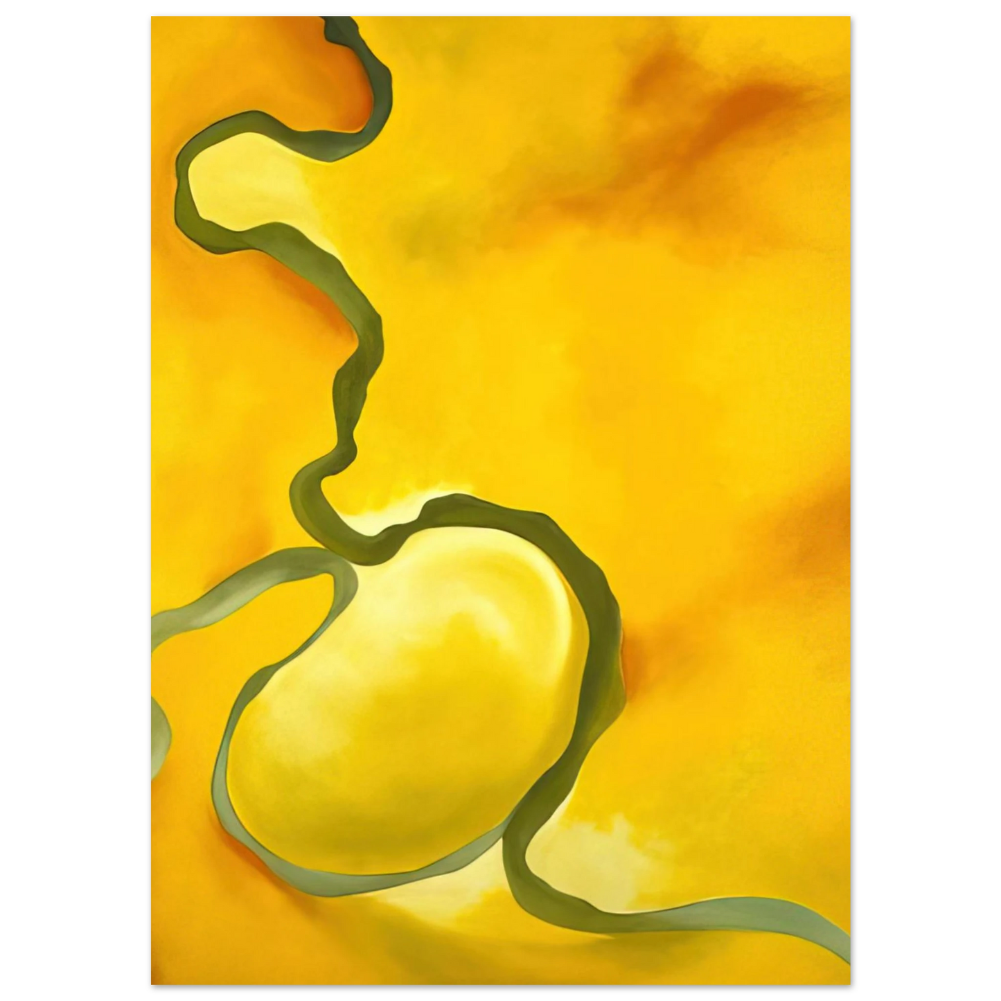 Georgia O'Keeffe - Green, Yellow and Orange Fine Art Poster