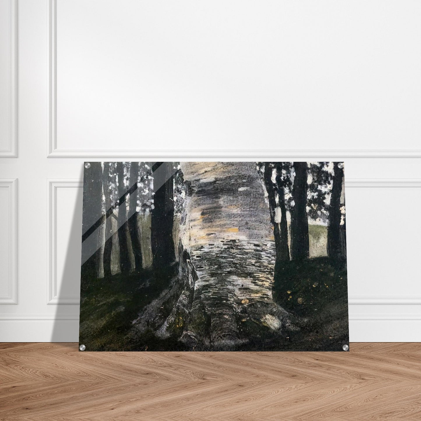 BIRCH IN A FOREST - Gustav Klimt Acrylic Print - 70x100 cm / 28x40″ inches | Gustav Klimt Wall Art | Gustav Klimt Prints