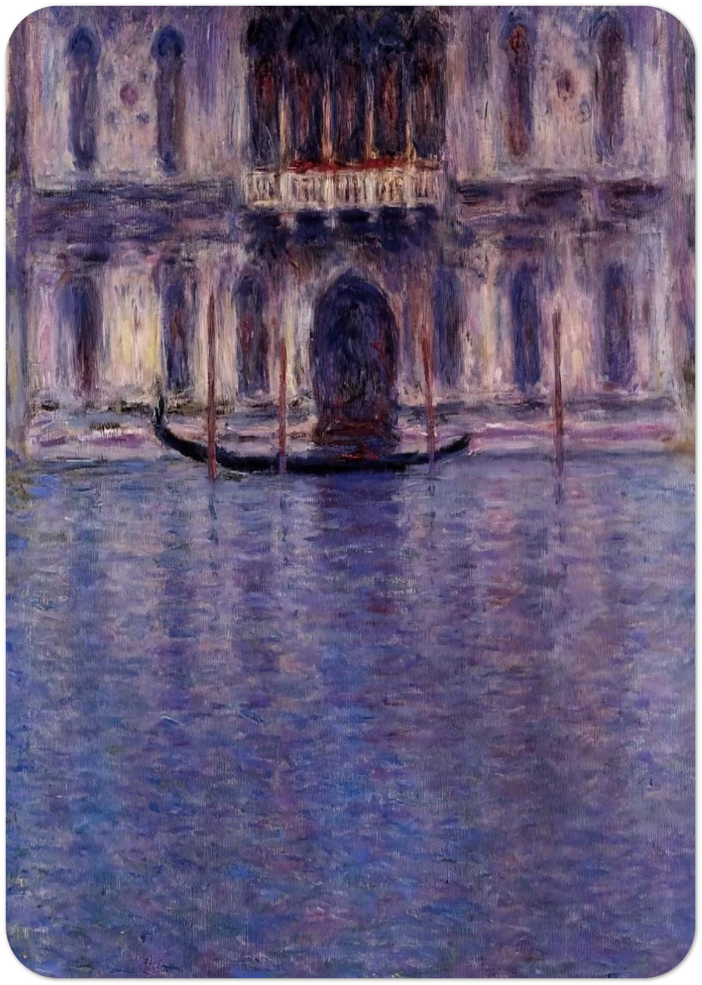 Palazzo Contarini 2 By claude monet Pack of 10 Post Cards | claude monet Post Cards | A6 (10.5 x 14.8 cm) - 4.1 x 5.8 inches