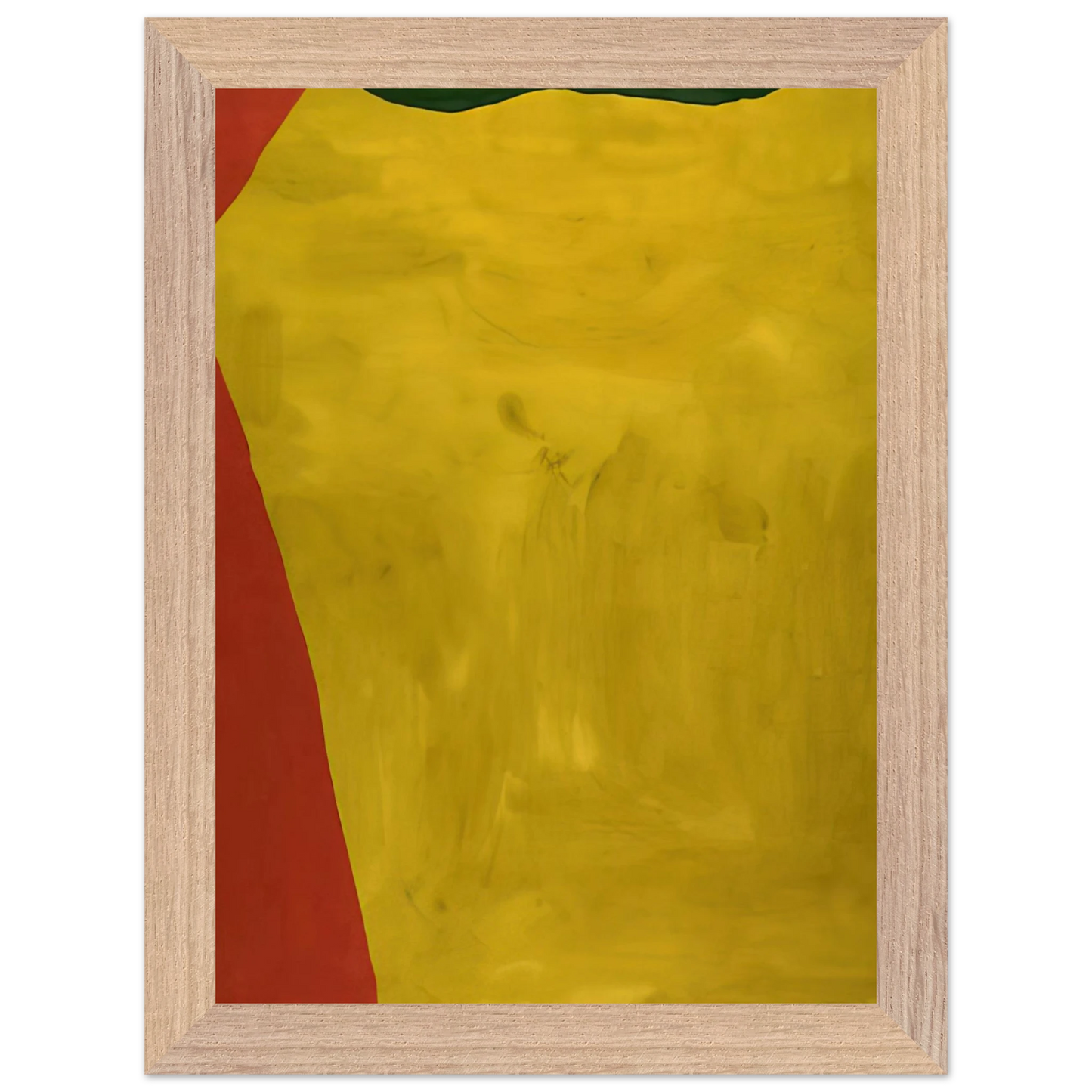 Helen Frankenthaler - Blessing of the Fleet - 1969 Wall art - 13x18 cm / 5x7 inches - Premium Wooden Framed Poster With Fine Art Paper-canvas - White frame