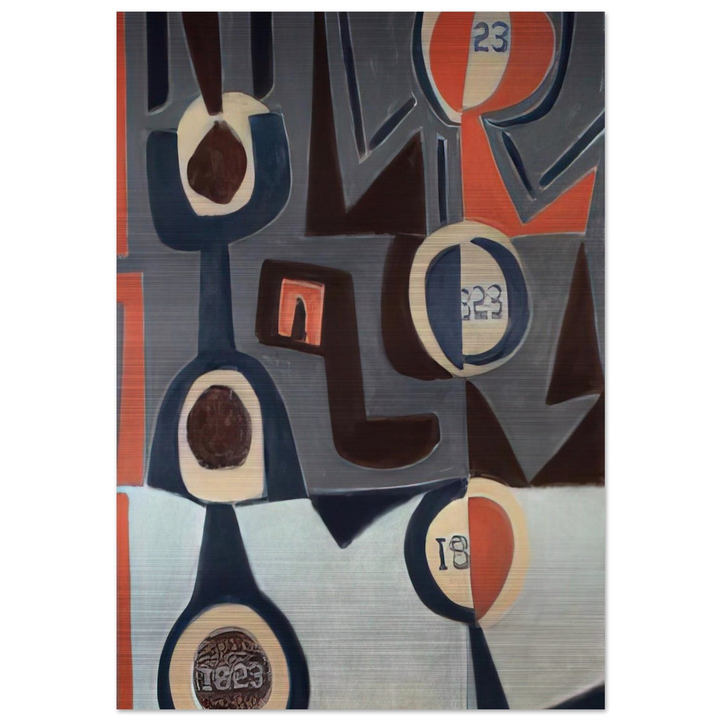 1823 - 2008 United States - Will Barnet Brushed Aluminum Print - 70x100 cm / 28x40 inches | Will Barnet Aluminum Print | Will Barnet Prints