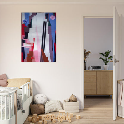 Manhattan - Georgia O'Keeffe Brushed Aluminum Print - 70x100 cm / 28x40 inches | Georgia O'Keeffe Aluminum Print | Georgia O'Keeffe Prints