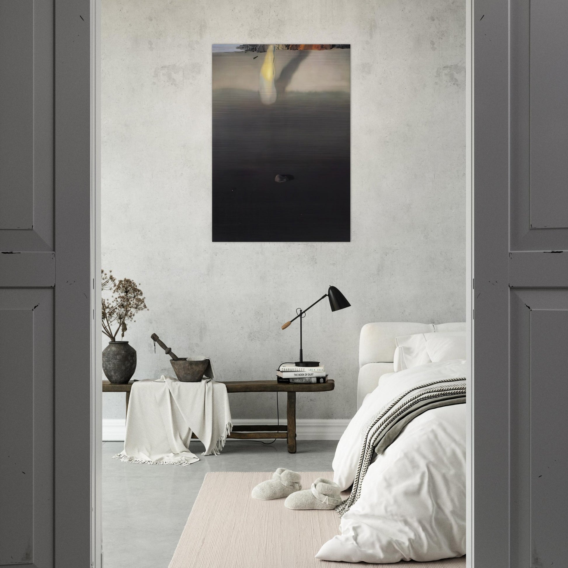 ON THE SEASHORE - Salvador Dali Brushed Aluminum Print - 70x100 cm / 28x40 inches | Salvador Dali Aluminum Print | Salvador Dali Prints