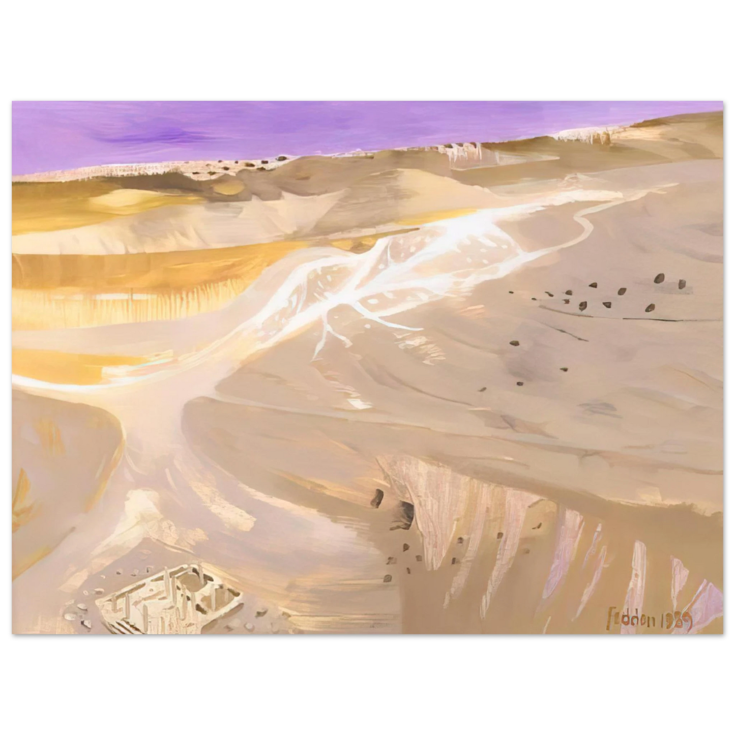Mary Fedden - Desert - 1989  75x100 cm / 30x40inches Fine Art Poster