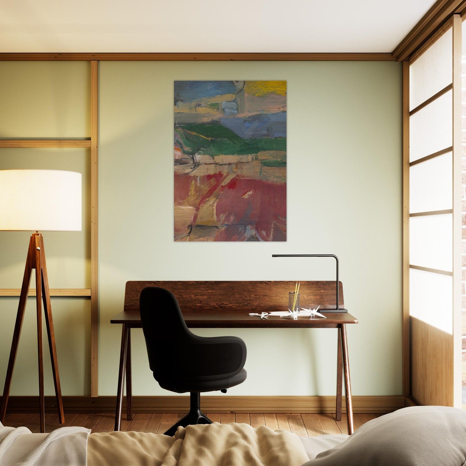 Berkeley #32 - Richard Diebenkorn Brushed Aluminum Print - 70x100 cm / 28x40 inches | Richard Diebenkorn Aluminum Print | Richard Diebenkorn Prints