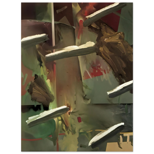 Gerhard Richter - ABSTRAKTES BILD ABSTRACT PAINTING 1976  75x100 cm / 30x40inches Fine Art Poster