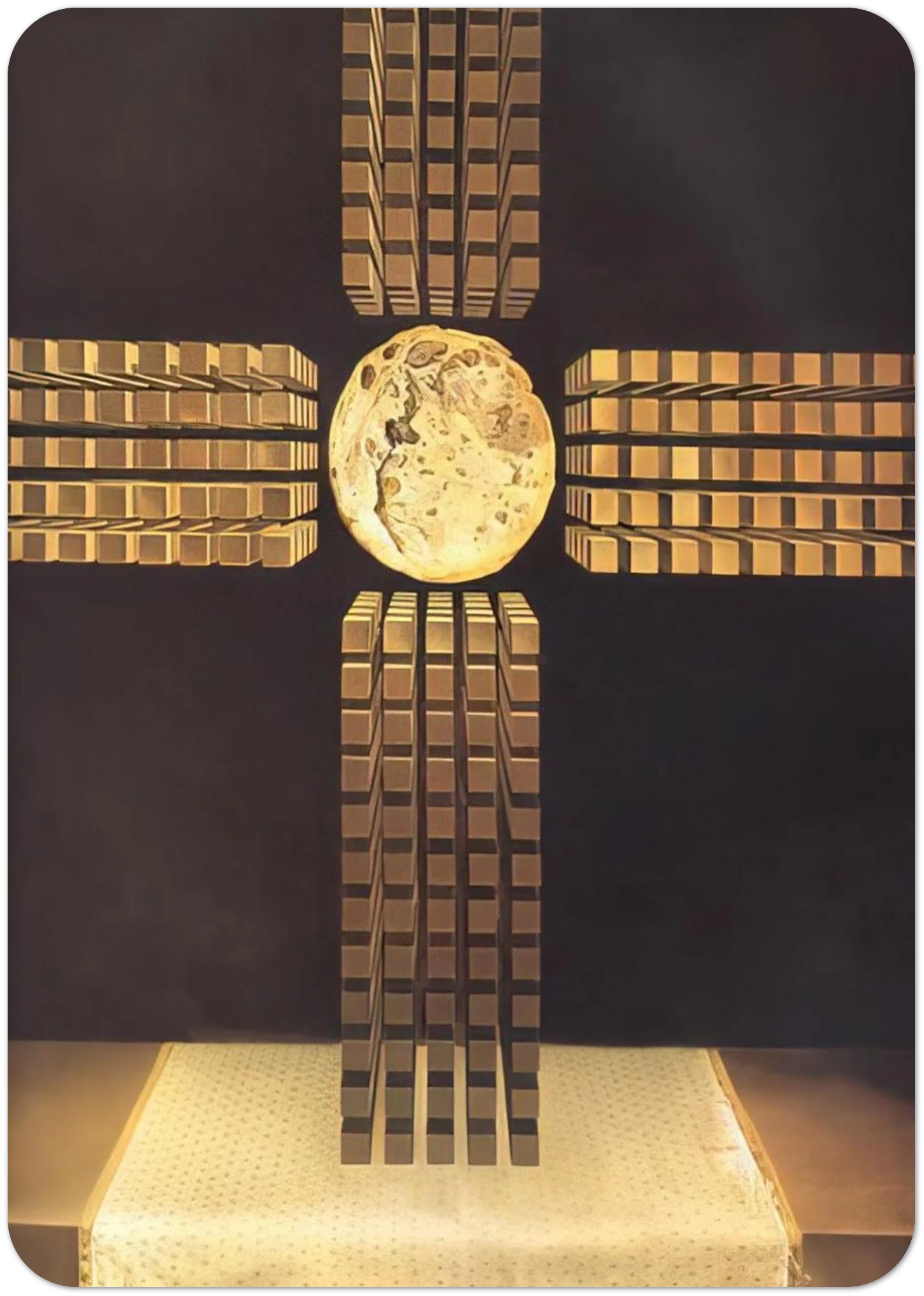 NUCLEAR CROSS By Salvador Dali Pack of 10 Post Cards | Salvador Dali Post Cards | A6 (10.5 x 14.8 cm) - 4.1 x 5.8 inches