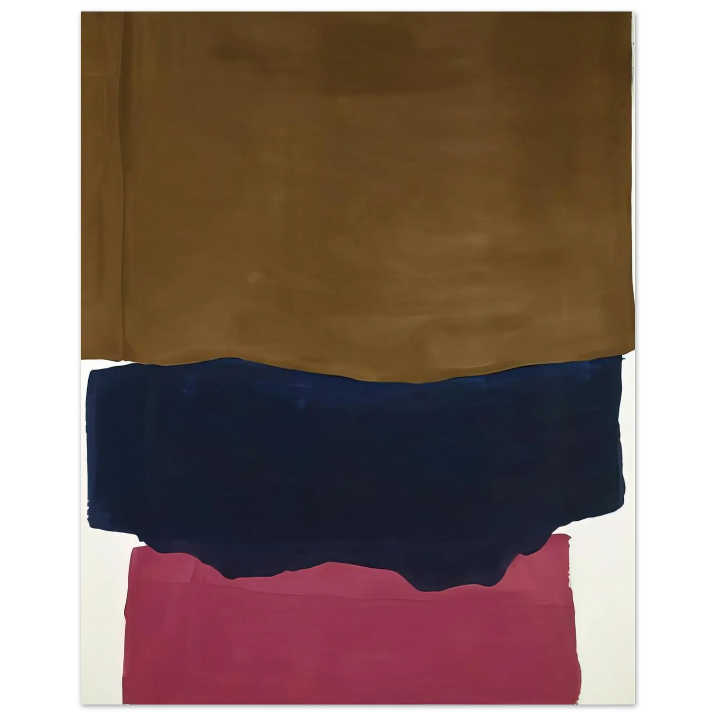 Helen Frankenthaler - Indian Summer - 1967 Wall art - A2 (42 x 59.4  cm) - Premium Wooden Framed Poster With Fine Art Paper - Black frame