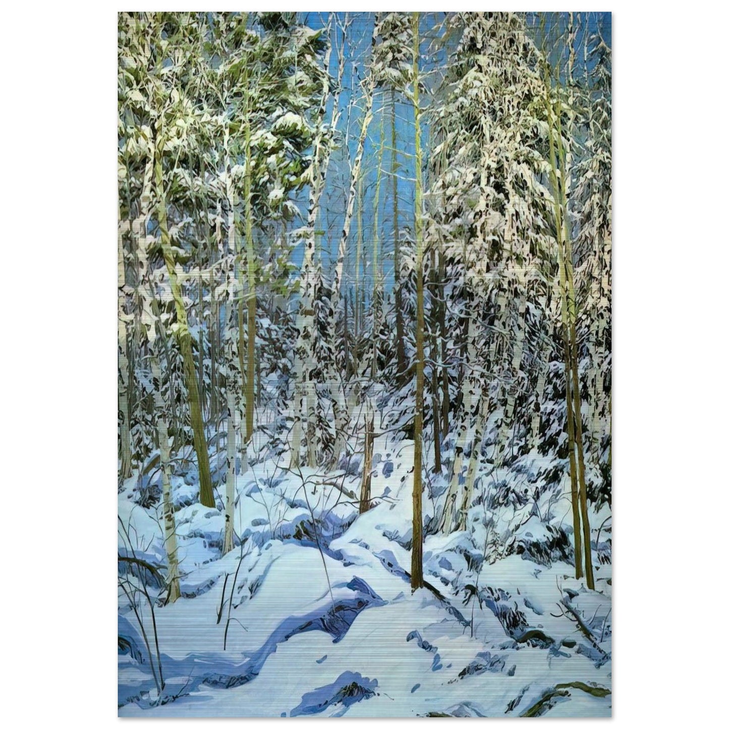 Shadow - Contemporary Realism - Neil Welliver Brushed Aluminum Print - 70x100 cm / 28x40 inches | Neil Welliver Aluminum Print | Neil Welliver Prints