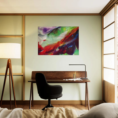 Phenomena Sun over the Hour Glass - Paul Jenkins Brushed Aluminum Print - 70x100 cm / 28x40 inches | Paul Jenkins Aluminum Print | Paul Jenkins Prints