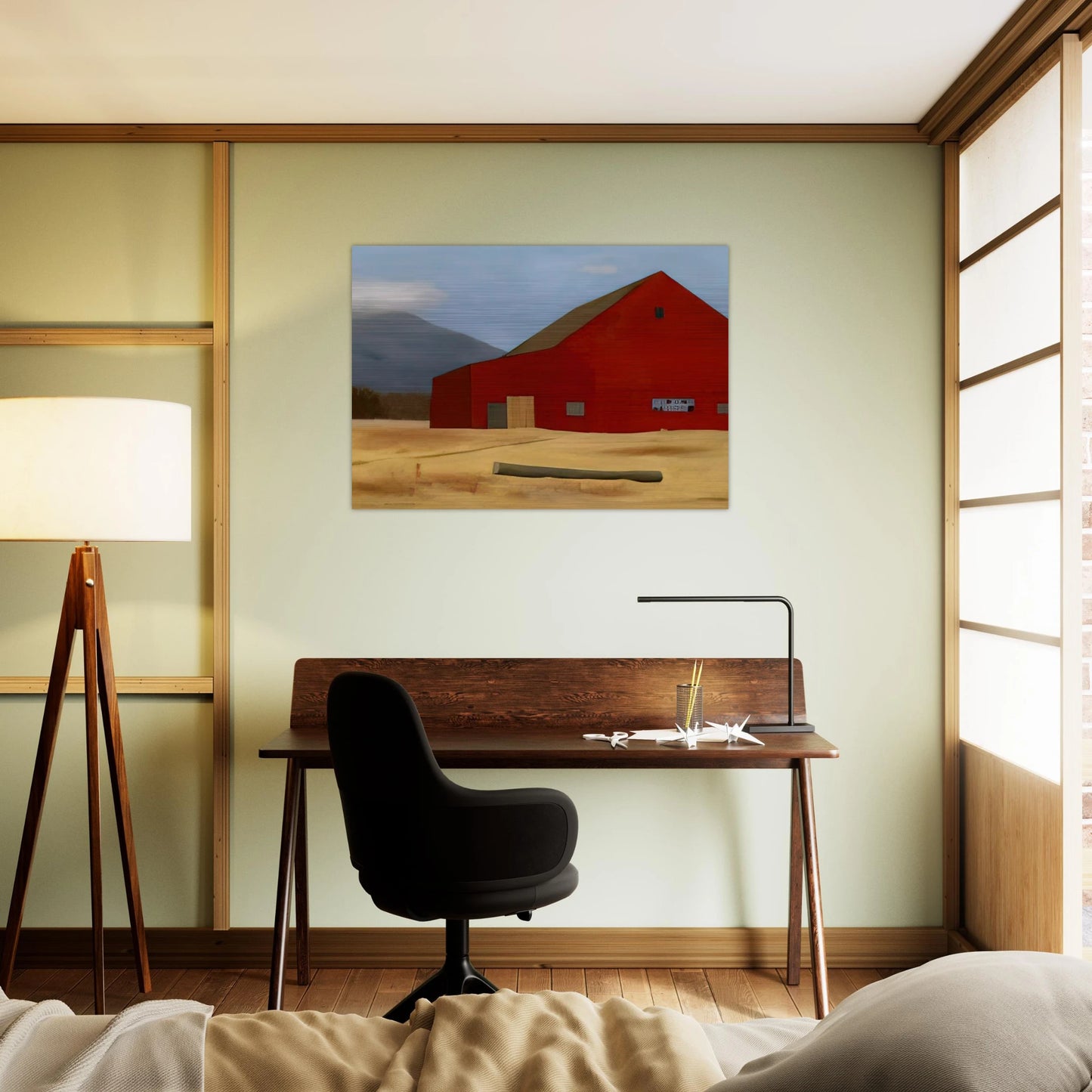 Orange no. 2 1939 - Precisionism - Ralston Crawford Brushed Aluminum Print - 70x100 cm / 28x40 inches | Ralston Crawford Aluminum Print | Ralston Crawford Prints