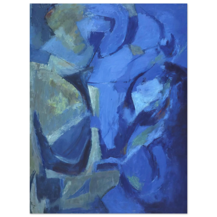 Alma Woodsey Thomas - THE STORMY SEA 1958  75x100 cm / 30x40inches Fine Art Poster