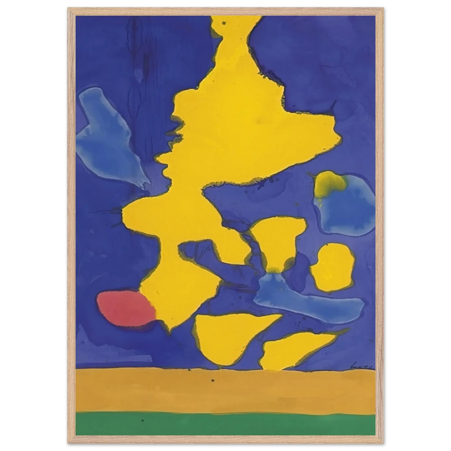 Helen Frankenthaler - Saturn Revisited - 1964 Wall art - A3 (29.7 x 42  cm) - Fine Art Poster - -