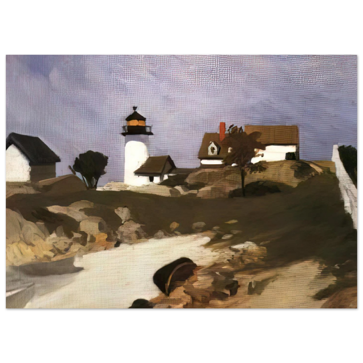 Edward Hopper - Squam Light Fine Art Poster