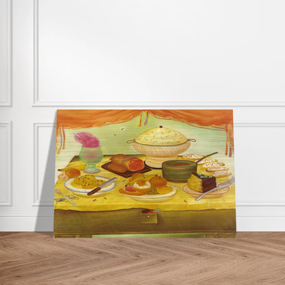 STILL LIFE - Fernando Botero Brushed Aluminum Print - 70x100 cm / 28x40 inches | Fernando Botero Aluminum Print | Fernando Botero Prints