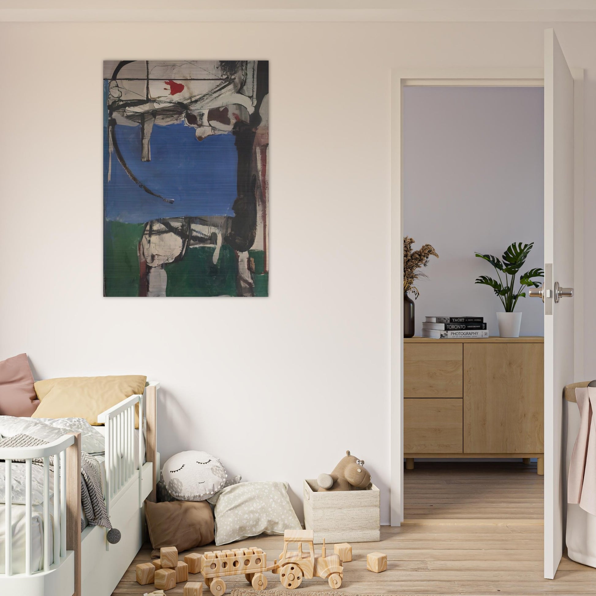 Urbana #2 The Archer - Richard Diebenkorn Brushed Aluminum Print - 70x100 cm / 28x40 inches | Richard Diebenkorn Aluminum Print | Richard Diebenkorn Prints