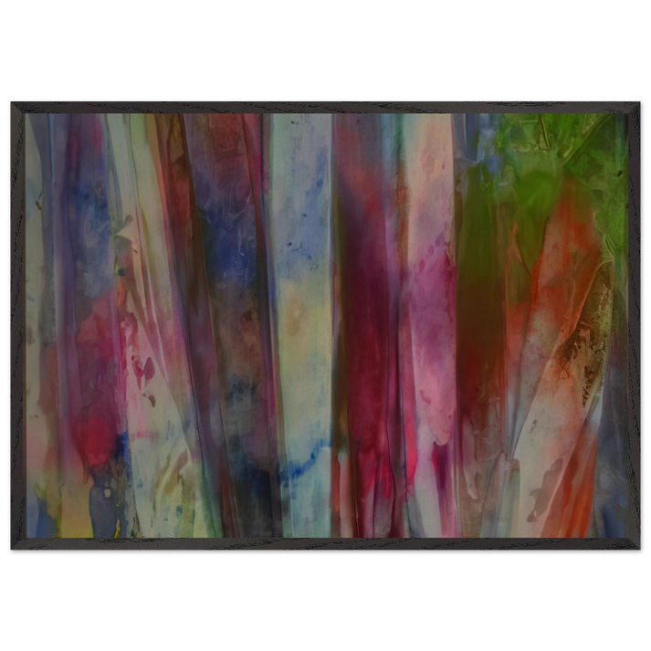 Rainfall - Sam Gilliam 70x100 cm / 28x40 inches Framed Art Print – Black Wooden Frame