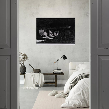 CAVE DWELLINGS NEAR SPERLINGA SICILY - MC Escher Brushed Aluminum Print - 70x100 cm / 28x40 inches | MC Escher Aluminum Print | MC Escher Prints