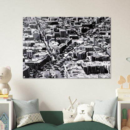 TOWNSCAPE MADRID - Gerhard Richter Acrylic Print - 70x100 cm / 28x40″ inches | Gerhard Richter Wall Art | Gerhard Richter Prints
