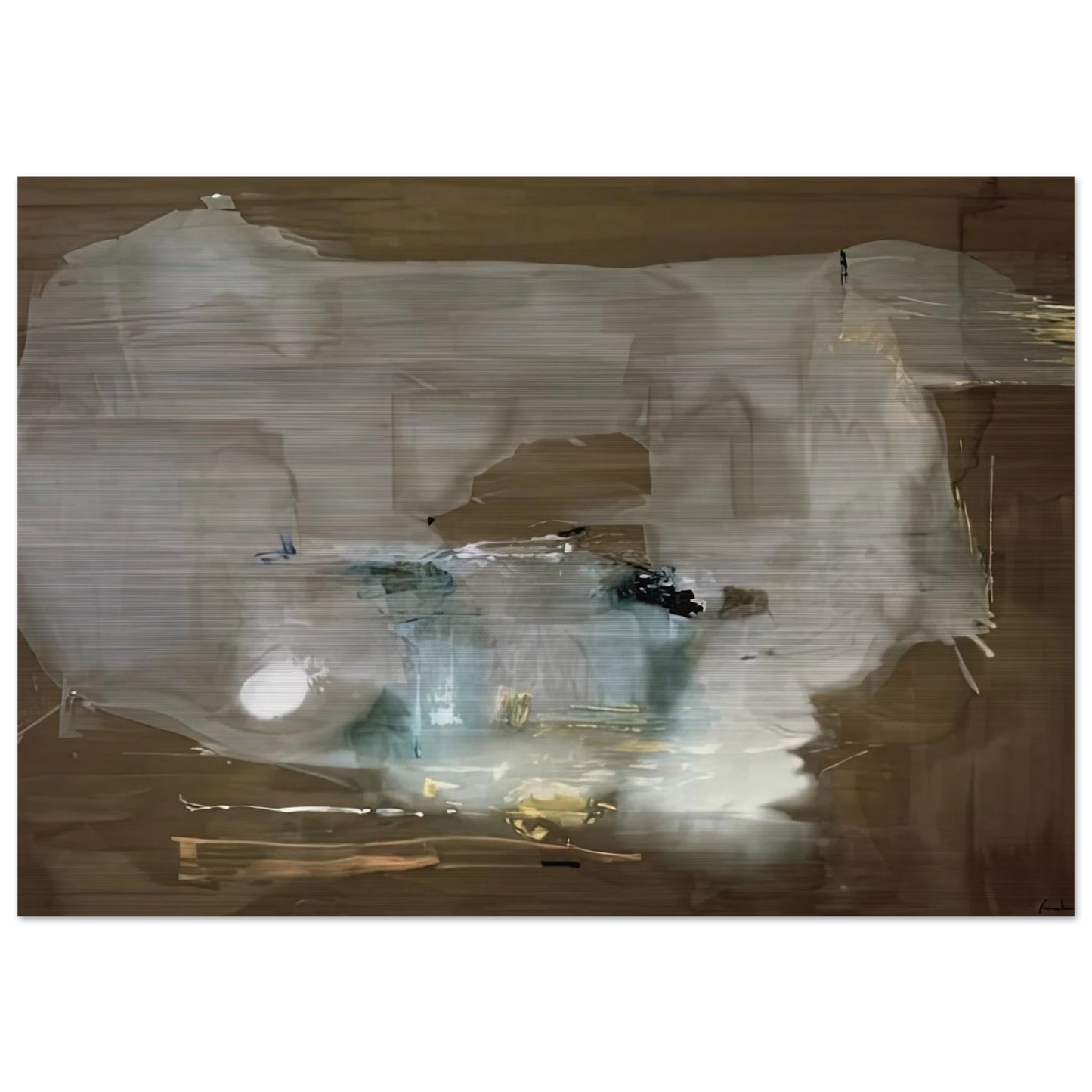 M, 1977- - Helen Frankenthaler Brushed Aluminum Print - 70x100 cm / 28x40 inches | Helen Frankenthaler Aluminum Print | Helen Frankenthaler Prints