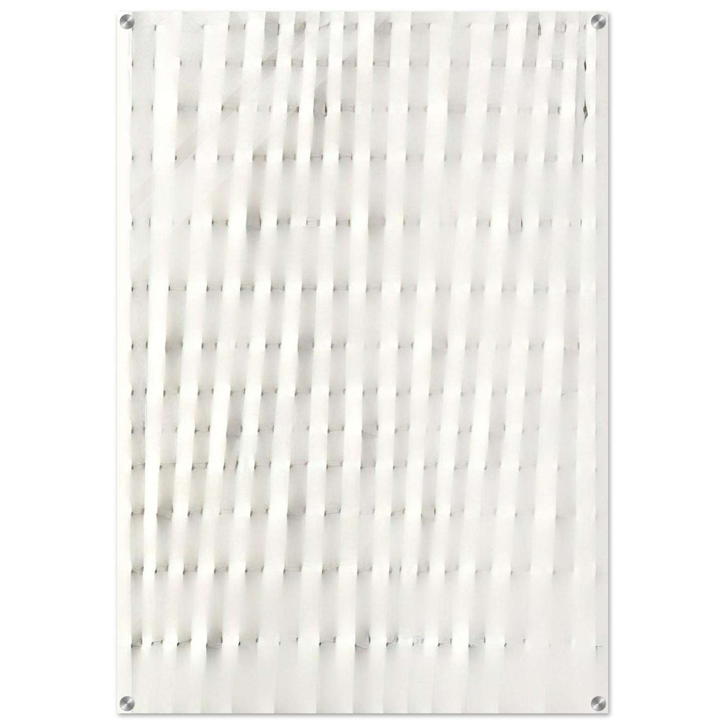 Superficie Bianca - 1985 - Enrico Castellani Acrylic Print - 70x100 cm / 28x40″ inches | Enrico Castellani Wall Art | Enrico Castellani Prints