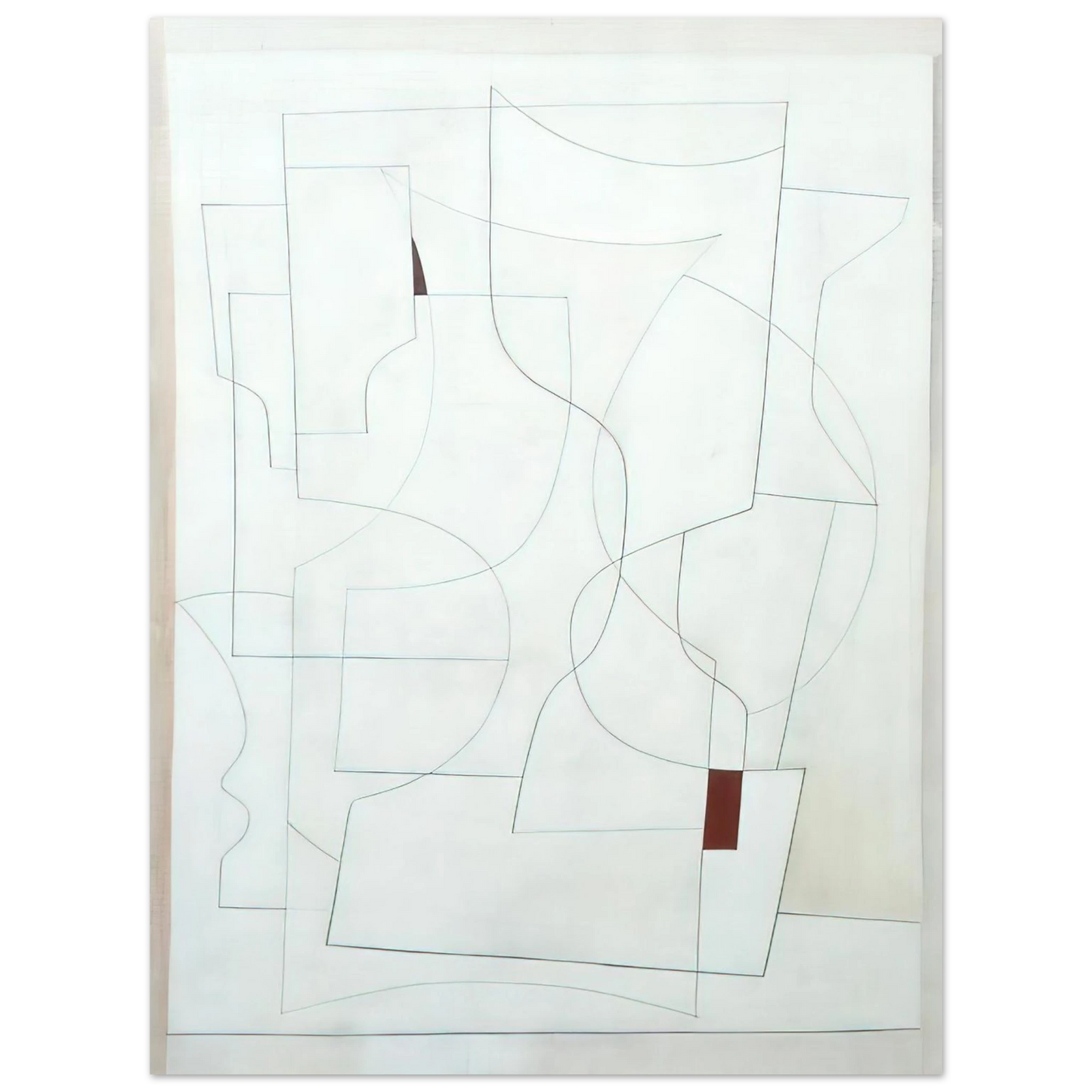Ben Nicholson - July 27-53 ivory - 1953  75x100 cm / 30x40inches Fine Art Poster