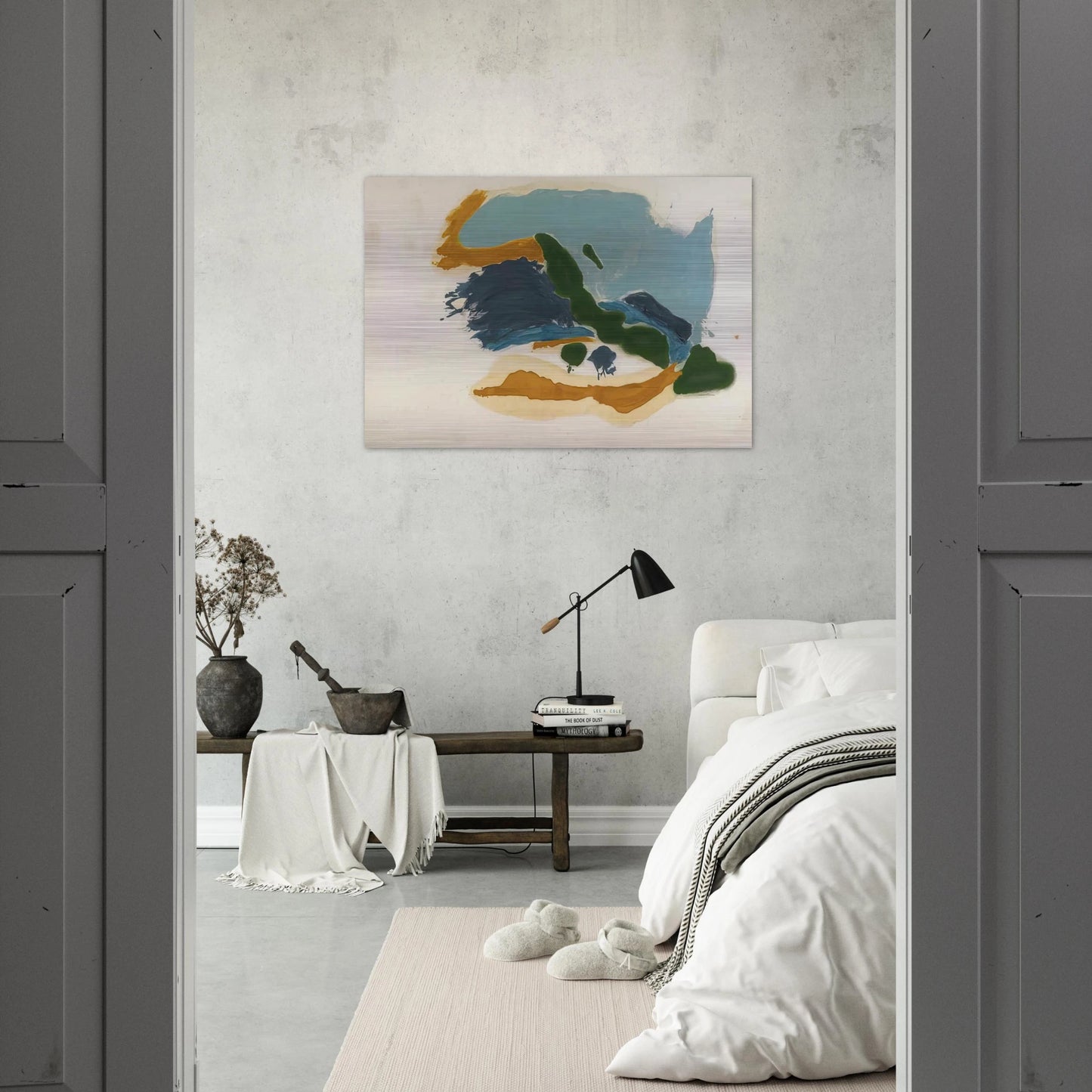Tuscany - 1963 - Helen Frankenthaler Brushed Aluminum Print - 70x100 cm / 28x40 inches | Helen Frankenthaler Aluminum Print | Helen Frankenthaler Prints