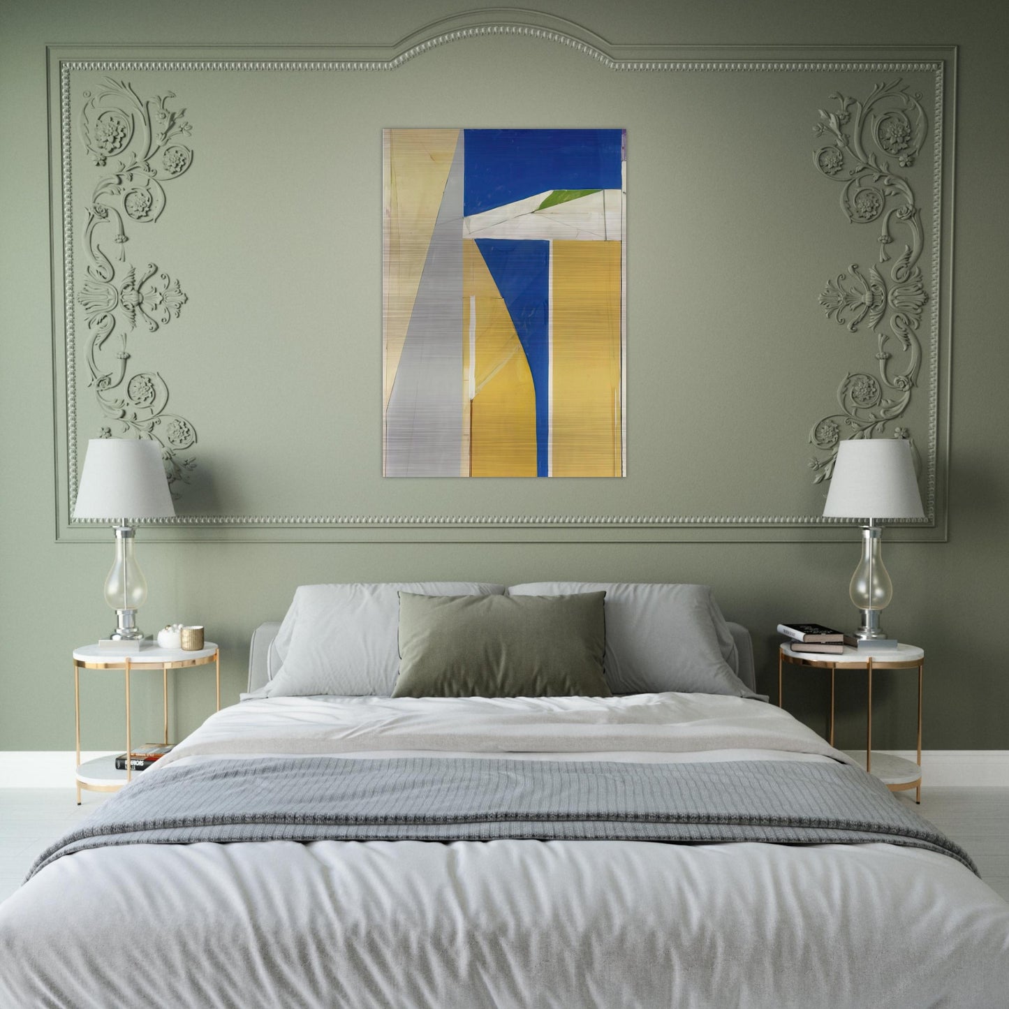 Ocean Park #32 - Richard Diebenkorn Brushed Aluminum Print - 70x100 cm / 28x40 inches | Richard Diebenkorn Aluminum Print | Richard Diebenkorn Prints