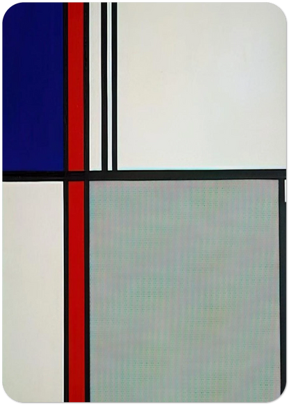 NONOBJECTIVE II 1964 By Roy Lichtenstein Pack of 10 Post Cards | Roy Lichtenstein Post Cards | A6 (10.5 x 14.8 cm) - 4.1 x 5.8 inches