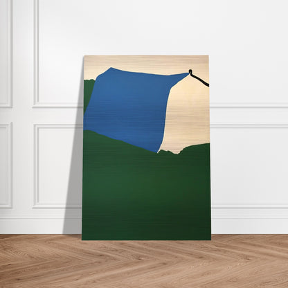 Camping II - 1970 - Raoul De Keyser Brushed Aluminum Print - 70x100 cm / 28x40 inches | Raoul De Keyser Aluminum Print | Raoul De Keyser Prints