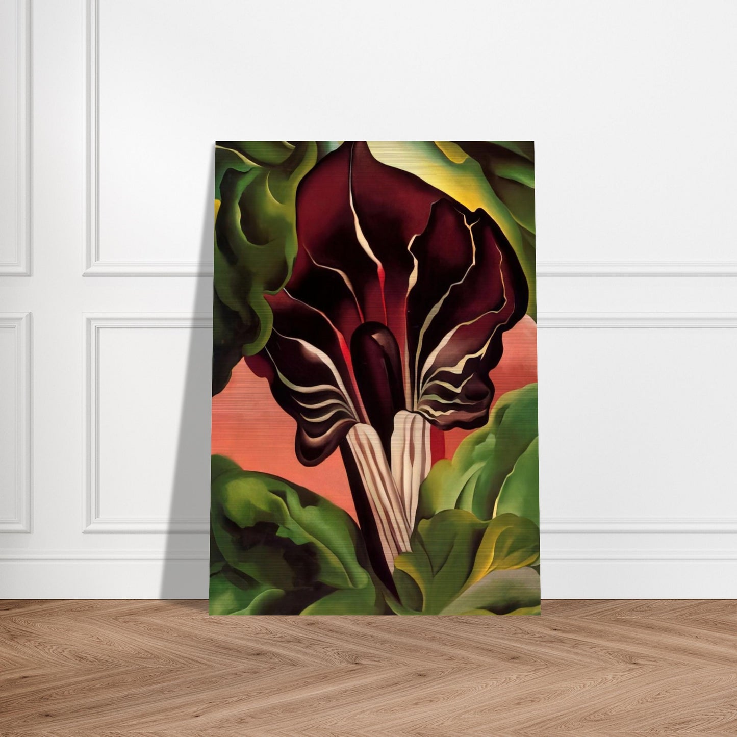 Jack-in-the-Pulpit II - Georgia O'Keeffe Brushed Aluminum Print - 70x100 cm / 28x40 inches | Georgia O'Keeffe Aluminum Print | Georgia O'Keeffe Prints