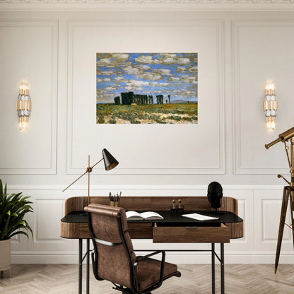 Harney Desert Landscape - Childe Hassam Brushed Aluminum Print - 70x100 cm / 28x40 inches | Childe Hassam Aluminum Print | Childe Hassam Prints