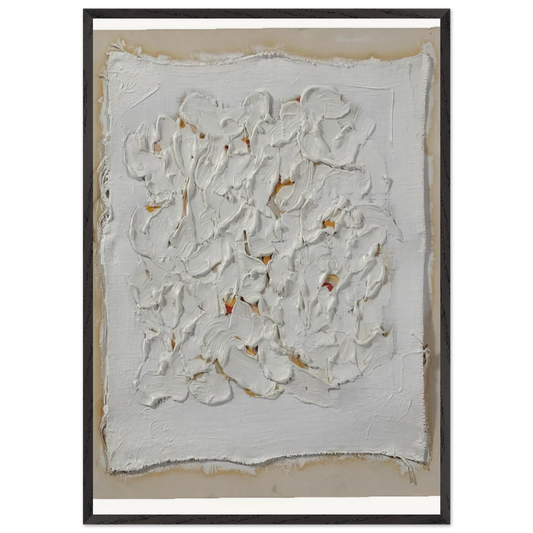 Untitled N14 - Robert Ryman 70x100 cm / 28x40 inches Framed Art Print – Black Wooden Frame