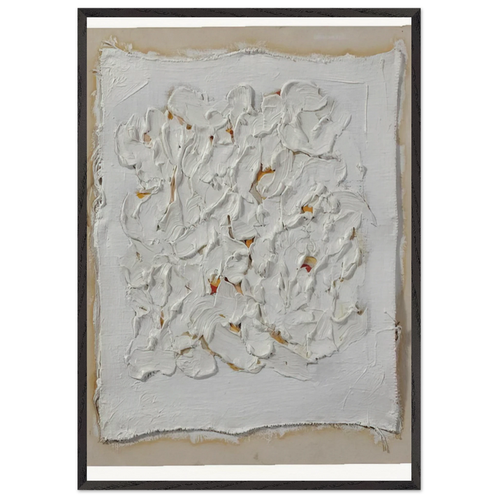Untitled N14 - Robert Ryman 70x100 cm / 28x40 inches Framed Art Print – Black Wooden Frame