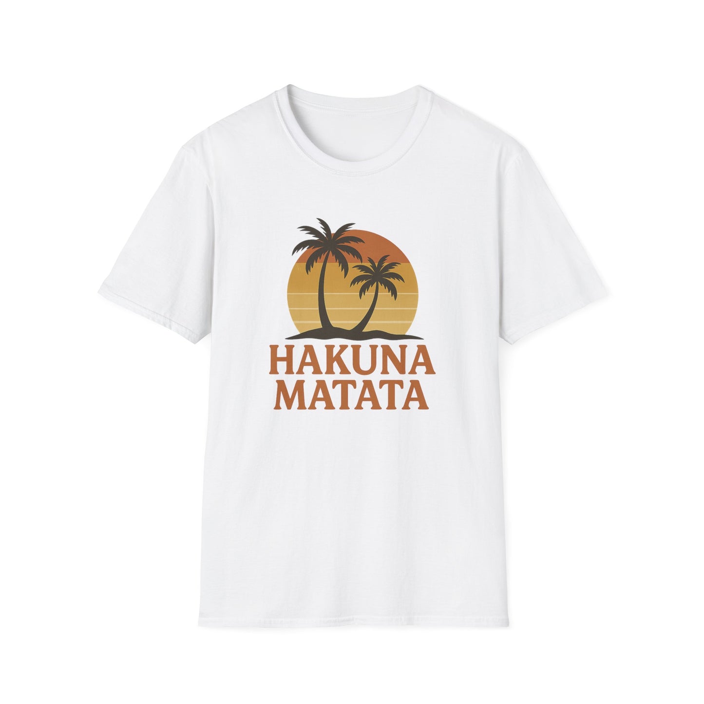Hakuna Matata T-shirt rétro graphique, T-shirt à l'humeur positive "Pas de soucis", T-shirt inspiré des années 90, Haut avec citation feel-good, Cadeau unisexe
