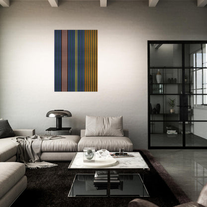 Split Beat - 1965 - Gene Davis Brushed Aluminum Print - 70x100 cm / 28x40 inches | Gene Davis Aluminum Print | Gene Davis Prints