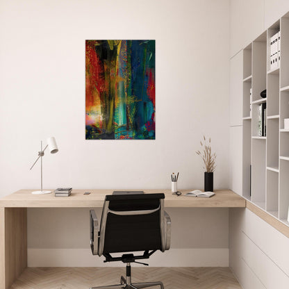 ABSTRACT PAINTING 599 1986 - Gerhard Richter Brushed Aluminum Print - 70x100 cm / 28x40 inches | Gerhard Richter Aluminum Print | Gerhard Richter Prints