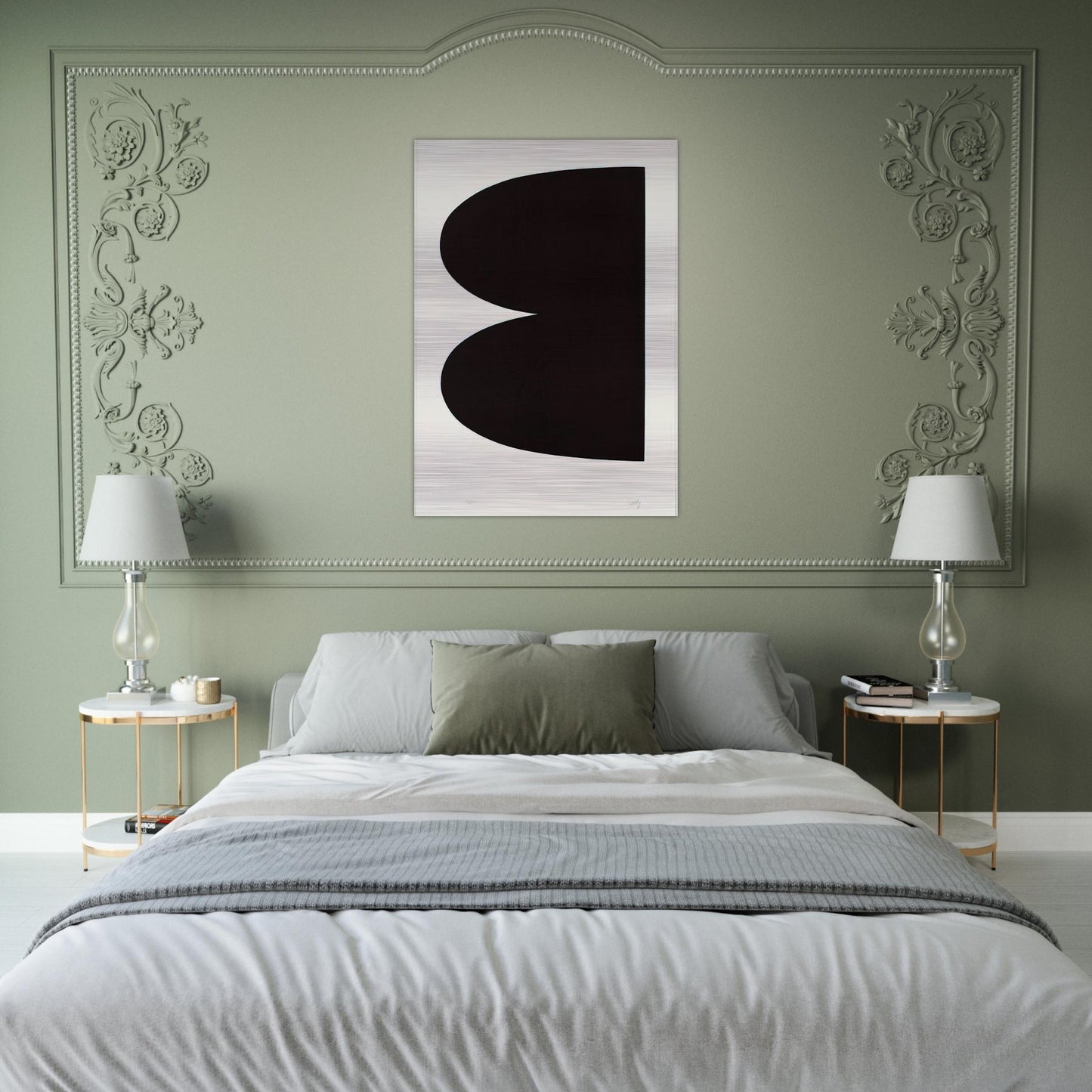 Black from Suite of Twenty-Seven Color Lithographs - Ellsworth Kelly Brushed Aluminum Print - 70x100 cm / 28x40 inches | Ellsworth Kelly Aluminum Print | Ellsworth Kelly Prints