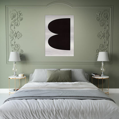 Black from Suite of Twenty-Seven Color Lithographs - Ellsworth Kelly Brushed Aluminum Print - 70x100 cm / 28x40 inches | Ellsworth Kelly Aluminum Print | Ellsworth Kelly Prints