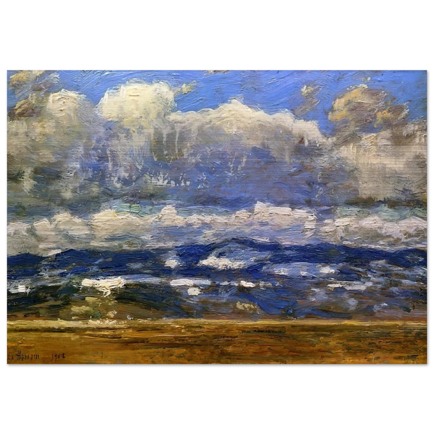 Over the Great Divide - Childe Hassam Brushed Aluminum Print - 70x100 cm / 28x40 inches | Childe Hassam Aluminum Print | Childe Hassam Prints