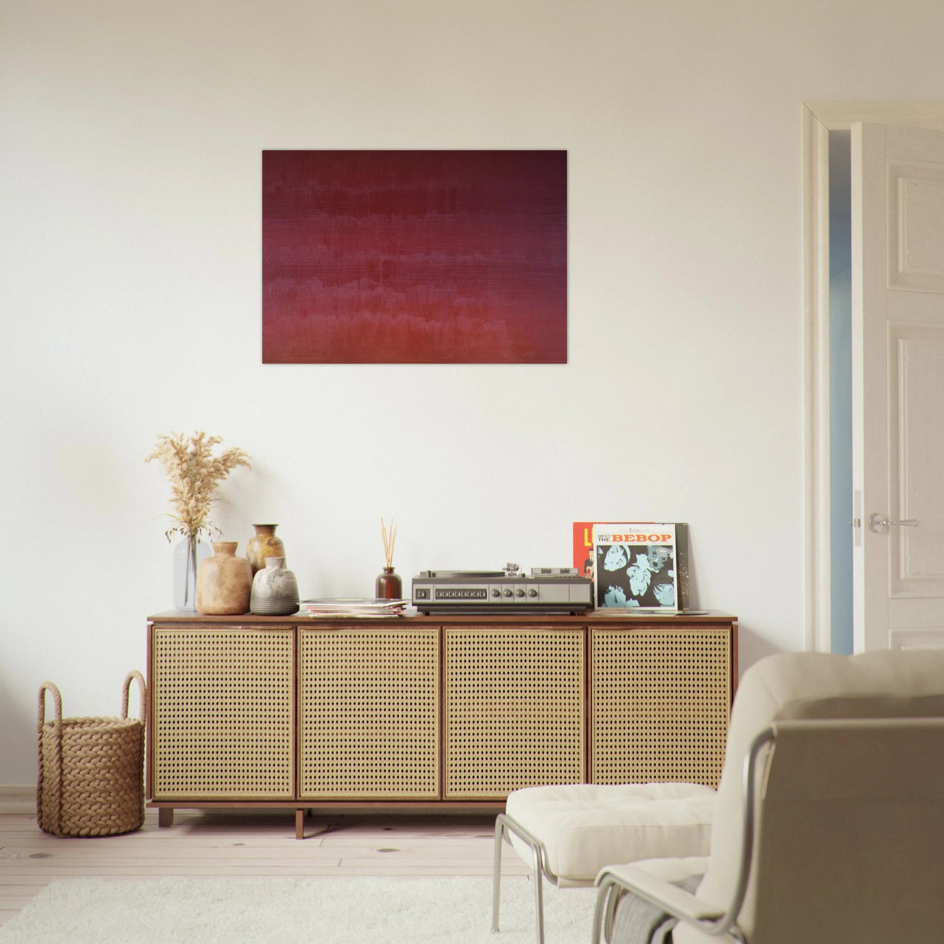Venetian Red - Marcia Hafif Brushed Aluminum Print - 70x100 cm / 28x40 inches | Marcia Hafif Aluminum Print | Marcia Hafif Prints