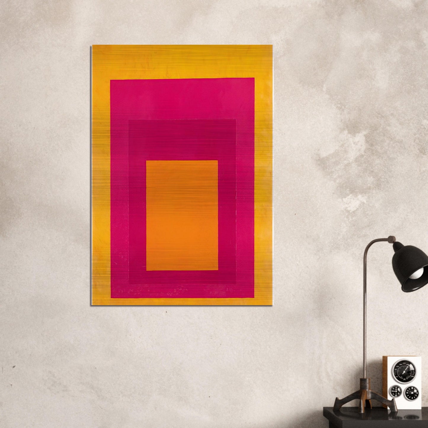 HOMAGE TO THE SQUARE LA TEHUANA 1951 - Josef Albers Brushed Aluminum Print - 70x100 cm / 28x40 inches | Josef Albers Aluminum Print | Josef Albers Prints